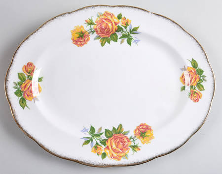 Romany Rose 12" Oval Serving Platter