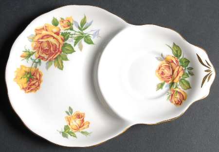Romany Rose Plate for Dessert Plate & Cup Set