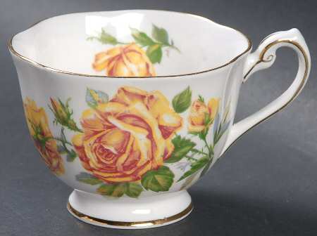 Romany Rose Cup for Dessert Plate & Cup Set