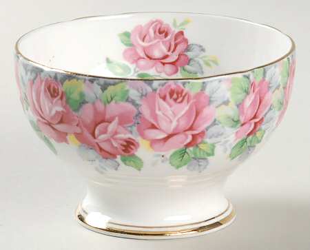 Rose of Sharon Mini Open Sugar Bowl