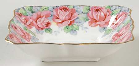Rose of Sharon Small Square Sweet Meat Dish
