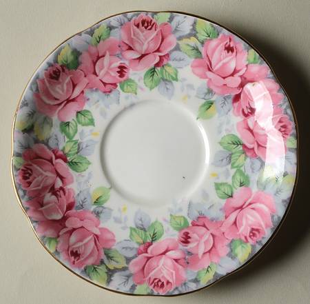Rose of Sharon Saucer for Demitasse Cup