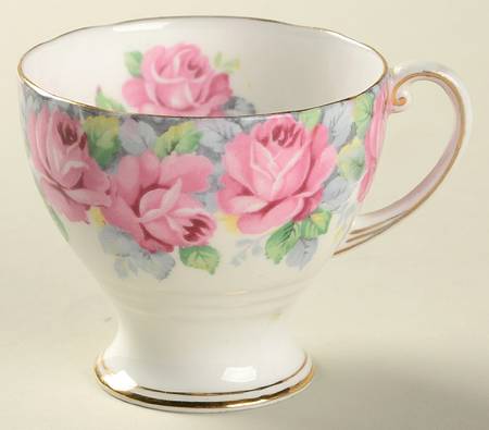 Rose of Sharon Footed Demitasse Cup