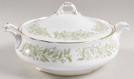 Whispering Grass Round Covered Vegetable