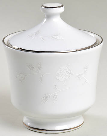 Bridal Bouquet Sugar Bowl & Lid
