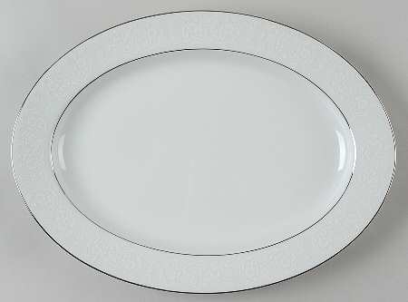 Bridal Lace 14" Oval Serving Platter