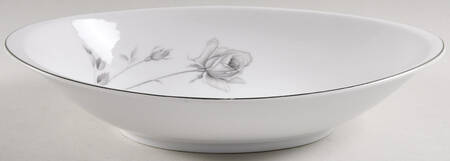 Midnight Rose 11" Oval Vegetable Bowl