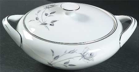 Midnight Rose Round Covered Vegetable by Royal Song