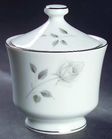 Midnight Rose Sugar Bowl & Lid