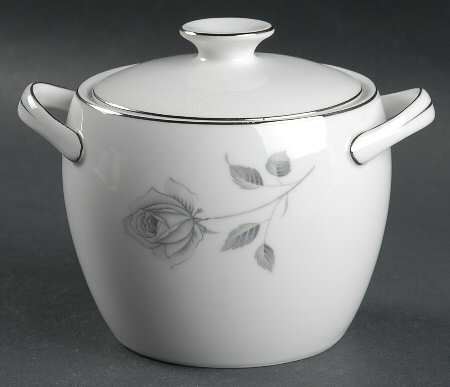 Midnight Rose Sugar Bowl & Lid