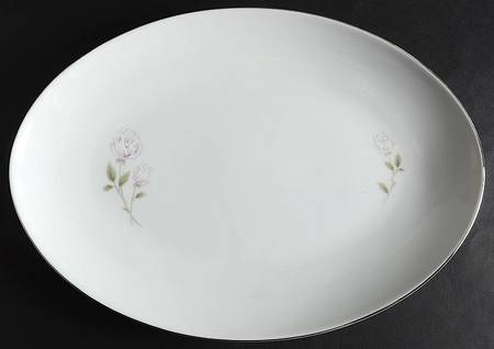 Romance 14" Oval Serving Platter by Royal Song
