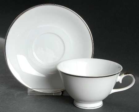Simplicity Footed Cup & Saucer Set