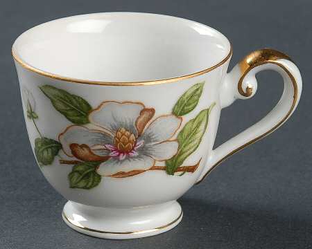 Dogwood Footed Demitasse Cup