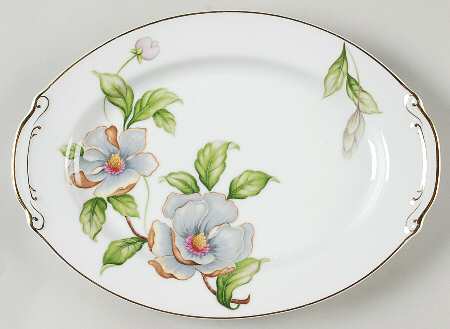 Dogwood 12" Oval Serving Platter