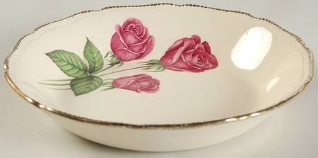 Anniversary Rose Coupe Soup Bowl