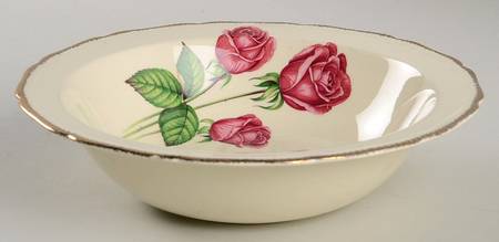 Anniversary Rose 8" Round Vegetable Bowl