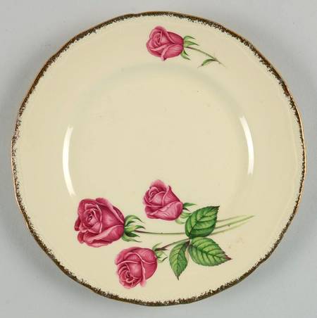 Anniversary Rose Dessert/Pie Plate