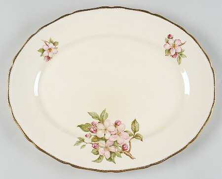 Blossomtime 13" Oval Serving Platter