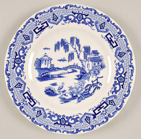 English Canton Blue Salad Plate