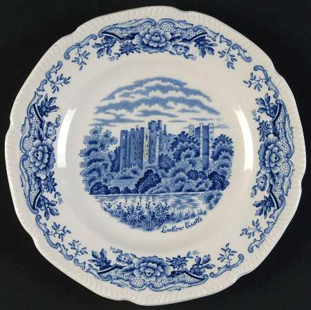 Historic Castles Blue Bread & Butter Plate