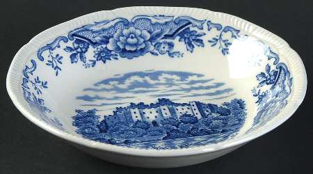Historic Castles Blue Fruit/Dessert (Sauce) Bowl