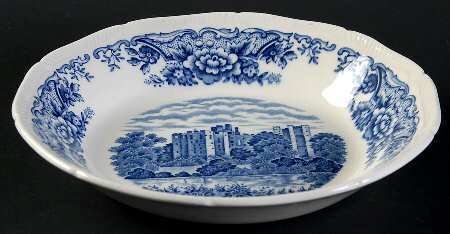 Historic Castles Blue Coupe Cereal Bowl