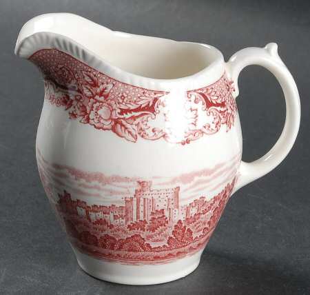Historic Castles Pink Creamer