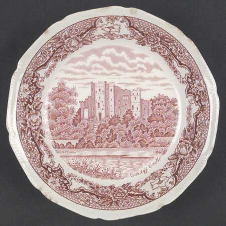 Historic Castles Pink Coupe Soup Bowl