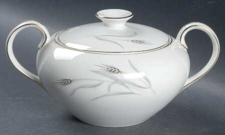 Summer Song Platinum Sugar Bowl & Lid