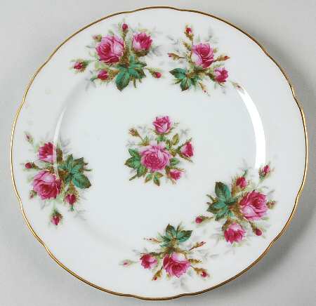 Antique Rose Salad Plate
