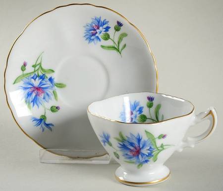 Meadow Belle Footed Demitasse Cup & Saucer Set