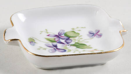 Spring Violets Square Ashtray