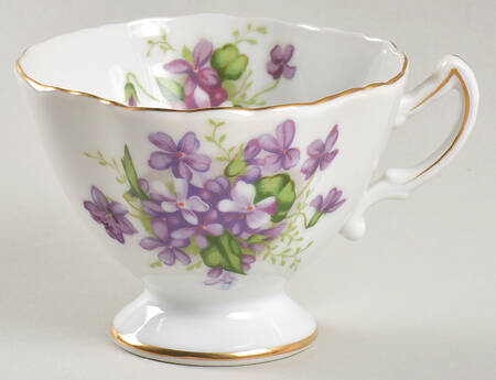 Spring Violets Footed Cup