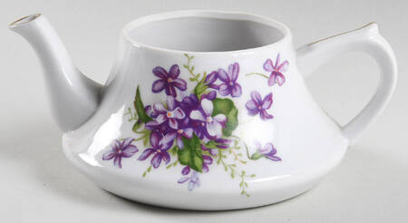 Spring Violets Individual Teapot No Lid