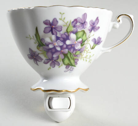Spring Violets 1 5/8" + cup (H) Night Light/Cup HC