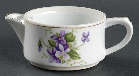 Spring Violets Stacking Mini Creamer