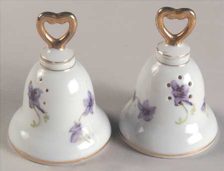 Spring Violets Salt & Pepper Set with Lids