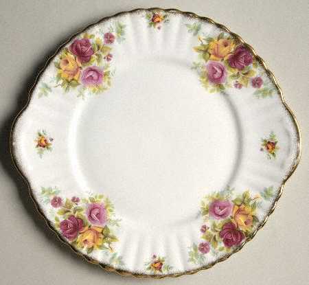 Bouquet Handled Cake Plate