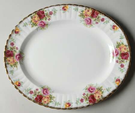 Bouquet 12" Oval Serving Platter