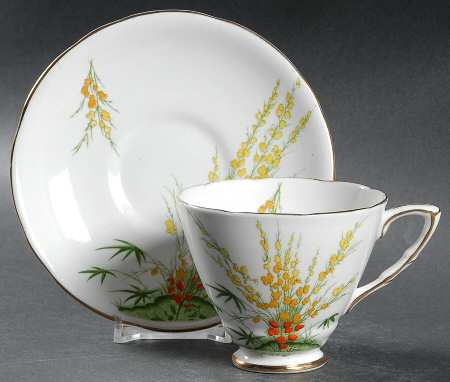 Broom Footed Cup & Saucer Set