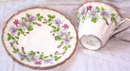 Columbine Flat Cup & Saucer Set