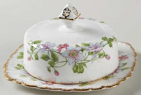 Columbine Round Covered Butter