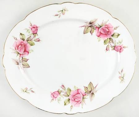 First Love (Scalloped) 12" Oval Serving Platter