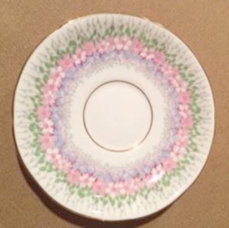 Glendale (Pink & Blue) Saucer
