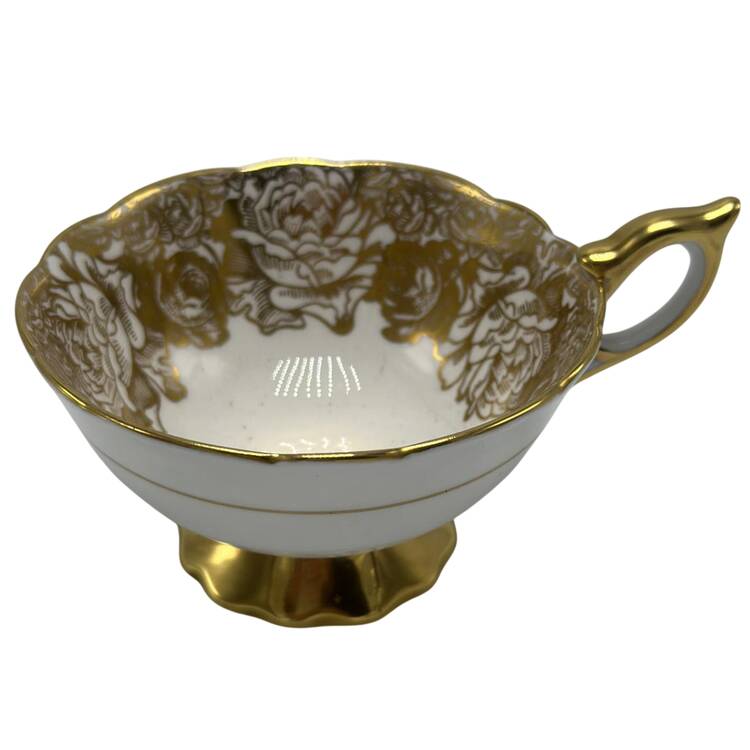Golden Bouquet Footed Cup