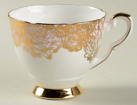 Golden Bouquet Footed Cup