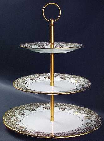 Grape Vine 3-Tiered Serving Tray (DP, SP, BB)