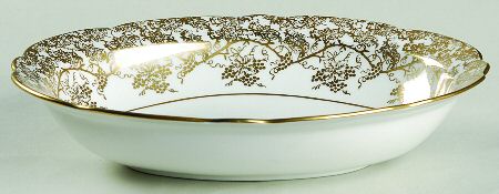 Grape Vine 10" Oval Vegetable Bowl