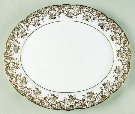 Grape Vine 15" Oval Serving Platter