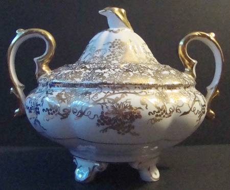 Grape Vine Sugar Bowl & Lid